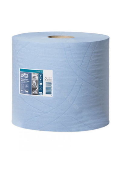 Torku Blue industrial paper wiper roll, 2-ply, Tork 130072, 2 rolls/box