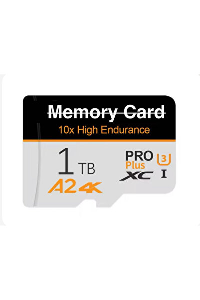 Generic بطاقة ذاكرة Micro SD سعة 1 تيرابايت - سرعة عالية 10 أضعاف التحمل A2 4K Pro Plus، الفئة 10 UHS-I MicroSDXC