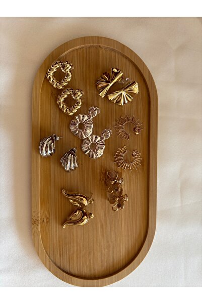 Ege Atelier Çelik gold küpe