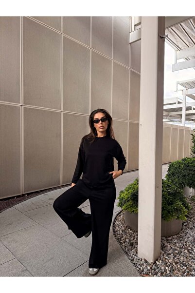 Keep Risen Women's Modal Set Top and Bottom Wide Leg Oversize Cut Stylish Daily Use