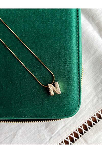Miltonia Letter N Steel Necklace