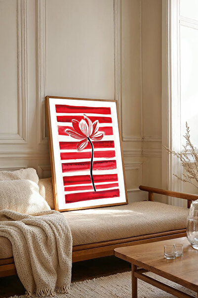 Dekorsiahome Tek Parça Ahşap Çerçeveli Oturma Odası Salon Mutfak Tablosu TK2137