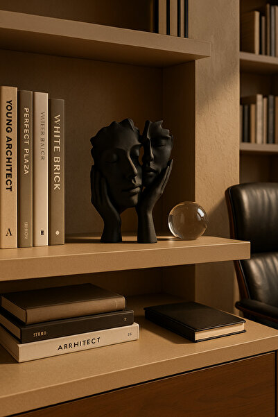 Second Life Dekoratif 3D Sanat Soyut Hayal Yüz Heykeli, Modern, Bohem, Minima...