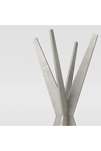 TOLDO Coat Rack Mobili Fiver Emma, Cement Gray, Modern Coat Stand for Bedroom/Hall, Made in Italy