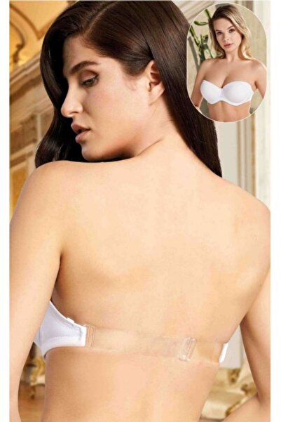 by İGP Unpadded Strapless Low-Cut Bra with Transparent Back (Straps Included)
