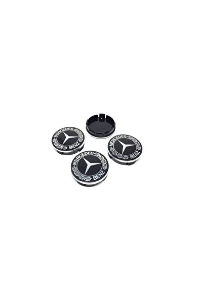 MAYSANAYİ JANT GÖBEK ARMASI MERCEDES SİYAH 124 210 213 (1 TAKIM 4 ADET)