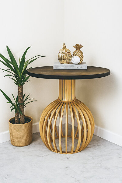 Onouqo PalermoXXL Yuvarlak Modern Klasik Rustik Retro Naturel Dekoratif Ahşap...