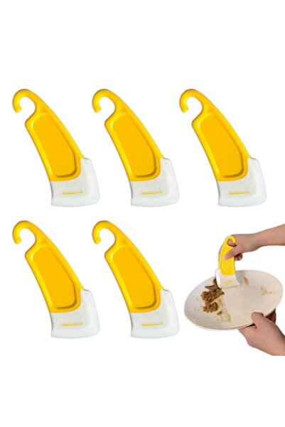 HUNAG Silicone Scraper Multiscop, Set of 5, for Dough and Pots, Heat Resistant, Easy to Clean