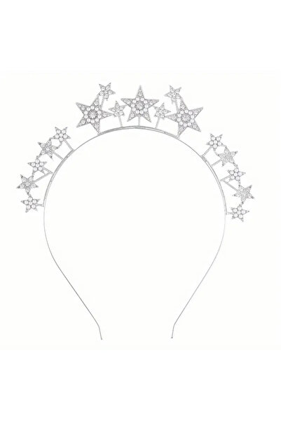 Didosh Party House Yıldız Taç – Gelin Kına Nişan Doğum Günü Saç Tacı – Taşlı ...