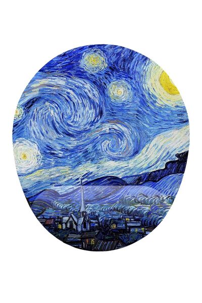 Hype Store أفكار جيدة لوحة ماوس Van Gogh Starry Night مع دعم المعصم
