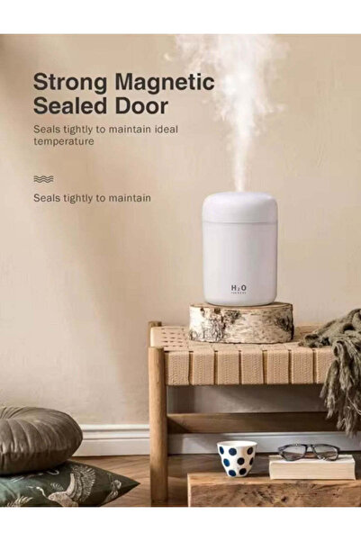 Generic Portable Small Humidifier for Bedroom & Desk - Quiet Cool Mist, Two Modes, Color Mood Light (H2O)