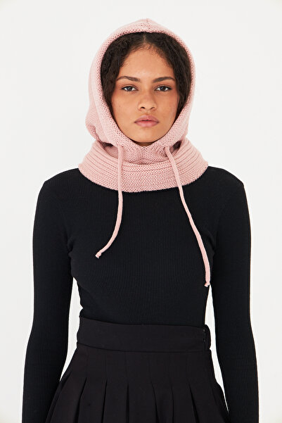 OX-RA Pink Knitwear Knitted Balaclava Beanie Hat