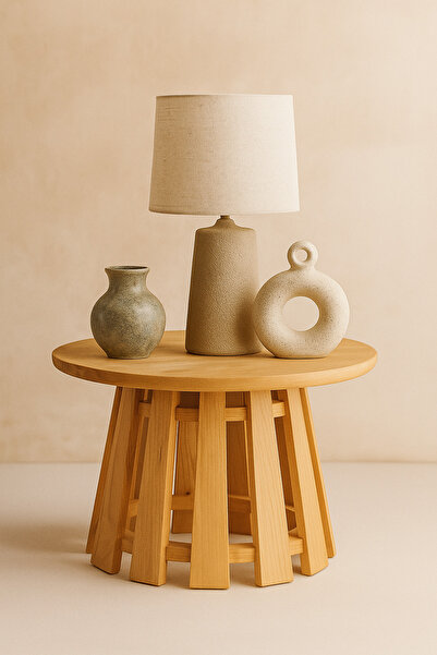 Onouqo Palermo Bold Yuvarlak Modern Klasik Rustik Retro Vintage Naturel Dekor...