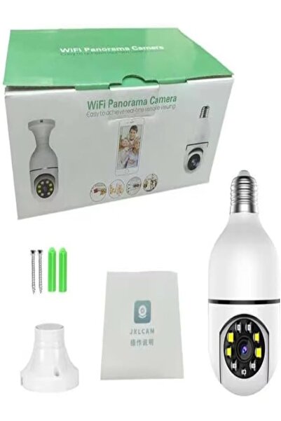 MYWORLD Light Bulb Camera with Motion Detection – Indoor 360° WiFi Security Camera with Pan Tilt Zoom