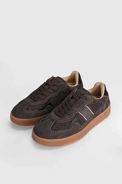 Kocamanlar Ayakkabı Lufian 122230029 Asiya Leather Unisex Sneaker Shoes Brown