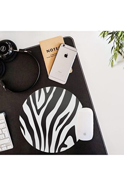 Hype Store Stylish Zebra Pattern Round Mouse Pad - Mousepad - Mouse Pad - Mou...