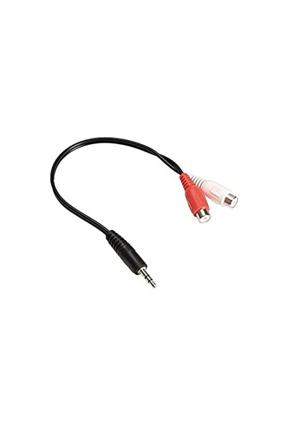 Hype Store 4227 3.5mm Stereo Erkek Dişi 2Rca Tos Ses Kablo Çevirici Adaptör, ...