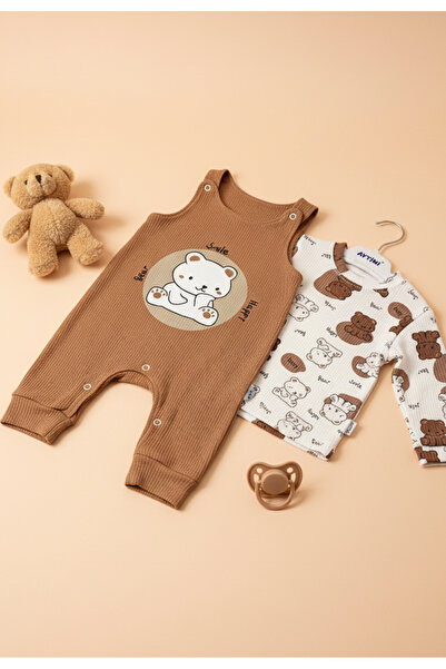 Tuabella 100% Cotton Salopet 2-Pack Baby Rompers