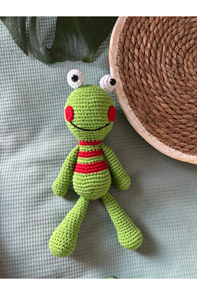 Aia&Co Amigurumi Kurbağa Uyku Arkadaşı Sevimli kurbik