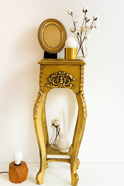 Onouqo Siena Yuvarlak Modern Rustik Retro Vintage Naturel Dekoratif Ahşap Çıt...