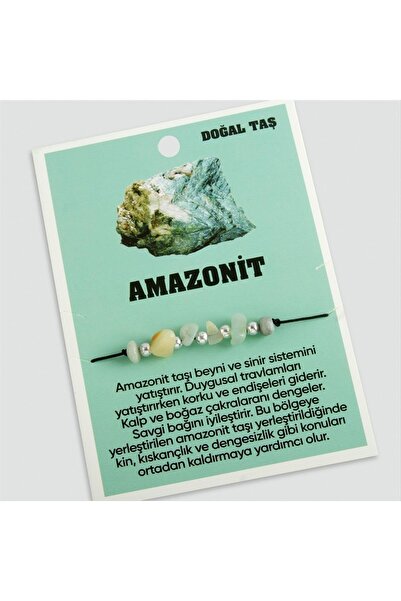 ZERO LAND Lvsqvr Amazonite Natural Stone (01724) Rope Bracelet-Green