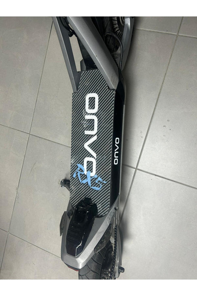 bisiklet dünyam Karbon Desenli Elektrikli Scooter Pleksi Tabanlık Yapışkanlı ...