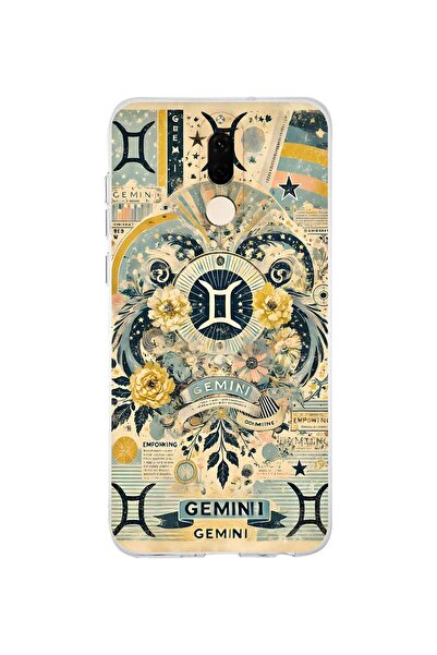 FLAMENKO حافظة هاتف شفافة بنمط برج الجوزاء متوافقة مع هاتف هواوي ميت 10 لايت