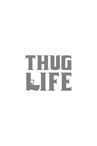 Oracal Sticker auto ''Thug life'', 15x15 cm, gri