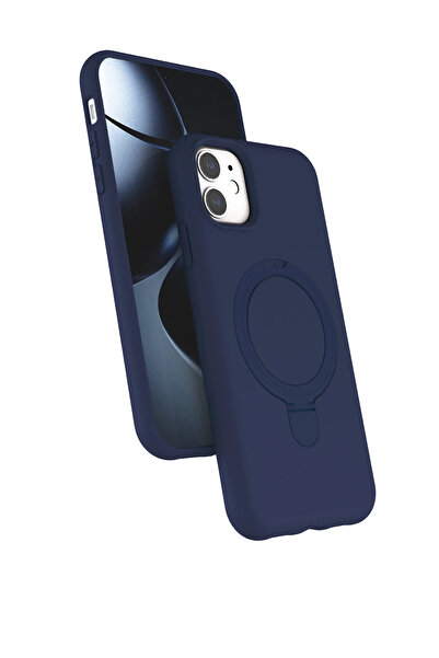 NewFace Lvsqvr Apple iPhone 11 Regal Magsafe Stand Cover (01526) - Navy Blue