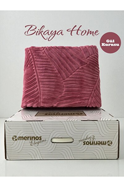 Bikaya Home Elegans Embossed Single Blanket - Original Box - 160X220 cm - New Colors and Patterns