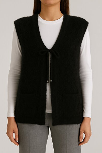 mamizya Double Pocketed Lace-Up Yumoş Vest