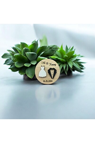 FOTO SHOP Kişiye Özel Nikah-Nişan-Düğün Magnet 50'li