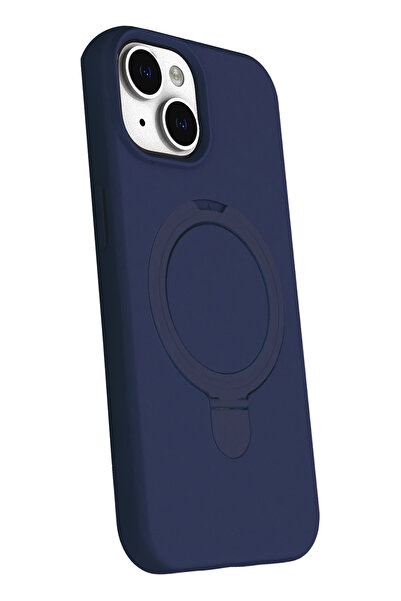 NewFace Lvsqvr Apple iPhone 15 Regal Magsafe Stand Cover (01532) - Navy Blue