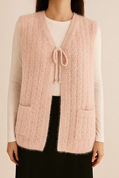 mamizya Double Pocketed Lace-Up Yumoş Vest