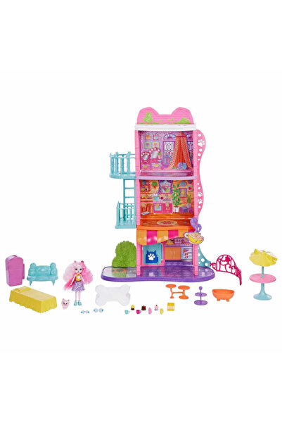 lowell home مجموعة لعب إنشانتيمالز تاون هاوس وكافيه HHC18