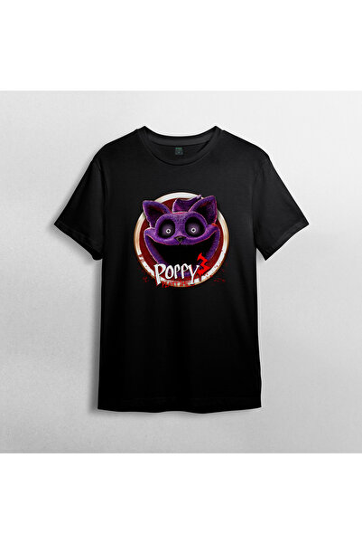 Pixxa Poppy Playtime 3 Catnap 100% Cotton Crew Neck T-Shirt Model 1