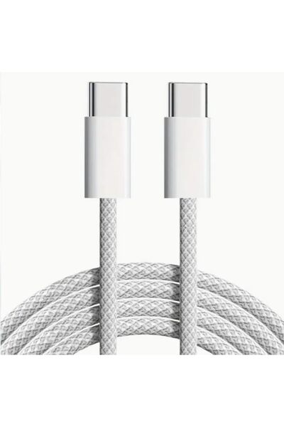 Hype Store 60W İki Ucu Type-C Örgü Kablo, 1 Metre, Hızlı Şarj ve Veri Aktarım...
