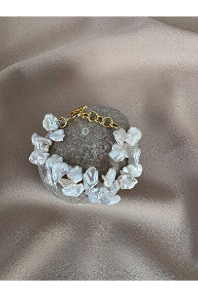 BuinJewellery Yaprak İnci Barok Bileklik