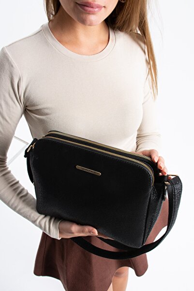 Ayakkabı Fuarı Elit 25Ksnm1437C Women's Shoulder Bag Black
