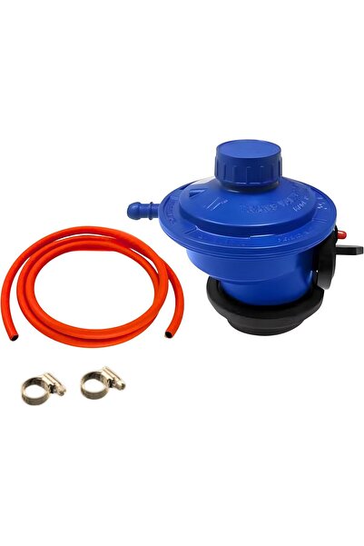 Generic GAS REGULATOR, Patio Gas Regulator with Clip and 2-Meter Hose (20-90 mBar)