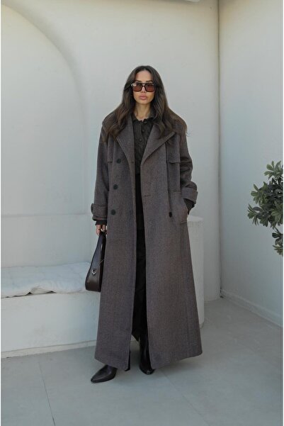 Havoş Bitter Brown Duncan Long Cashmere Coat