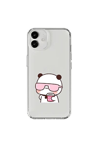 Dali Design حافظة شفافة متوافقة مع هاتف iPhone 12 بتصميم Couple Teddy Bear 2