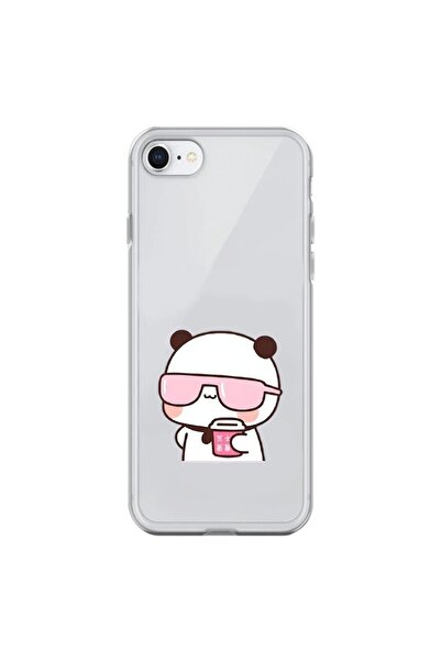 Dali Design iPhone 6S Plus Compatible Transparent Case Couple Teddy Bear 2 De...