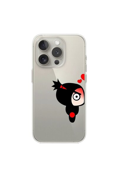 Dali Design حافظة شفافة متوافقة مع هاتف iPhone 12 Pro بتصميم Couple Pucca 1