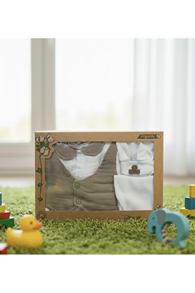 YusGos Organic 5 Piece Muslin Newborn Hospital Discharge Set