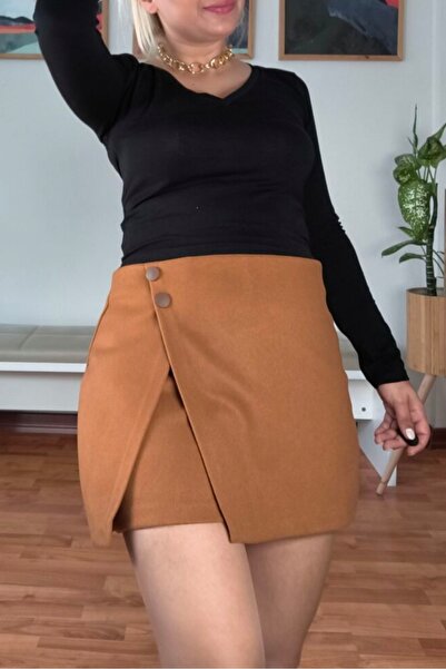 MADAMMERY Kaşe Short Skirt Oversized Wide Fit