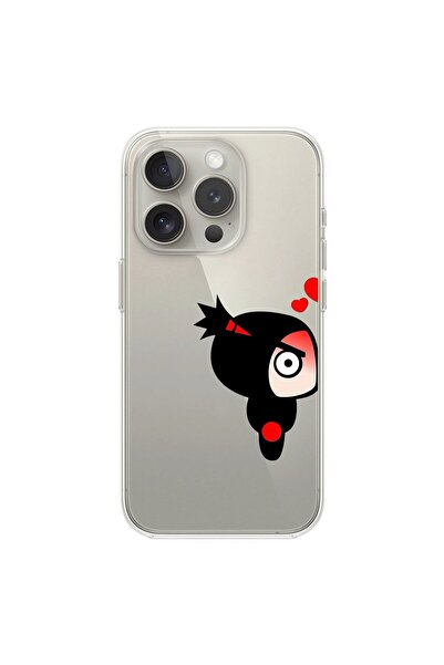 Dali Design iPhone 12 Pro Max Compatible Transparent Case Couple Pucca 1 Design