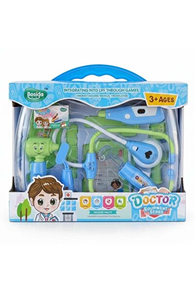 FELİTE IŞIKLI Doktor Seti OYUNCAK ERKEK ÇOCUK MESLEK SETİ EVCİLİK SETİ EĞİTİC...