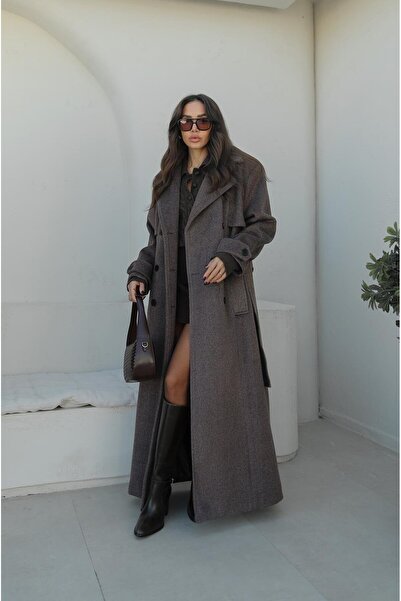 Havoş Bitter Brown Duncan Long Cashmere Coat
