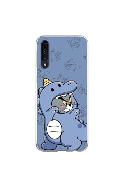 Dali Design حافظة شفافة متوافقة مع هاتف سامسونج جالاكسي A70 بتصميم كيور كات 1